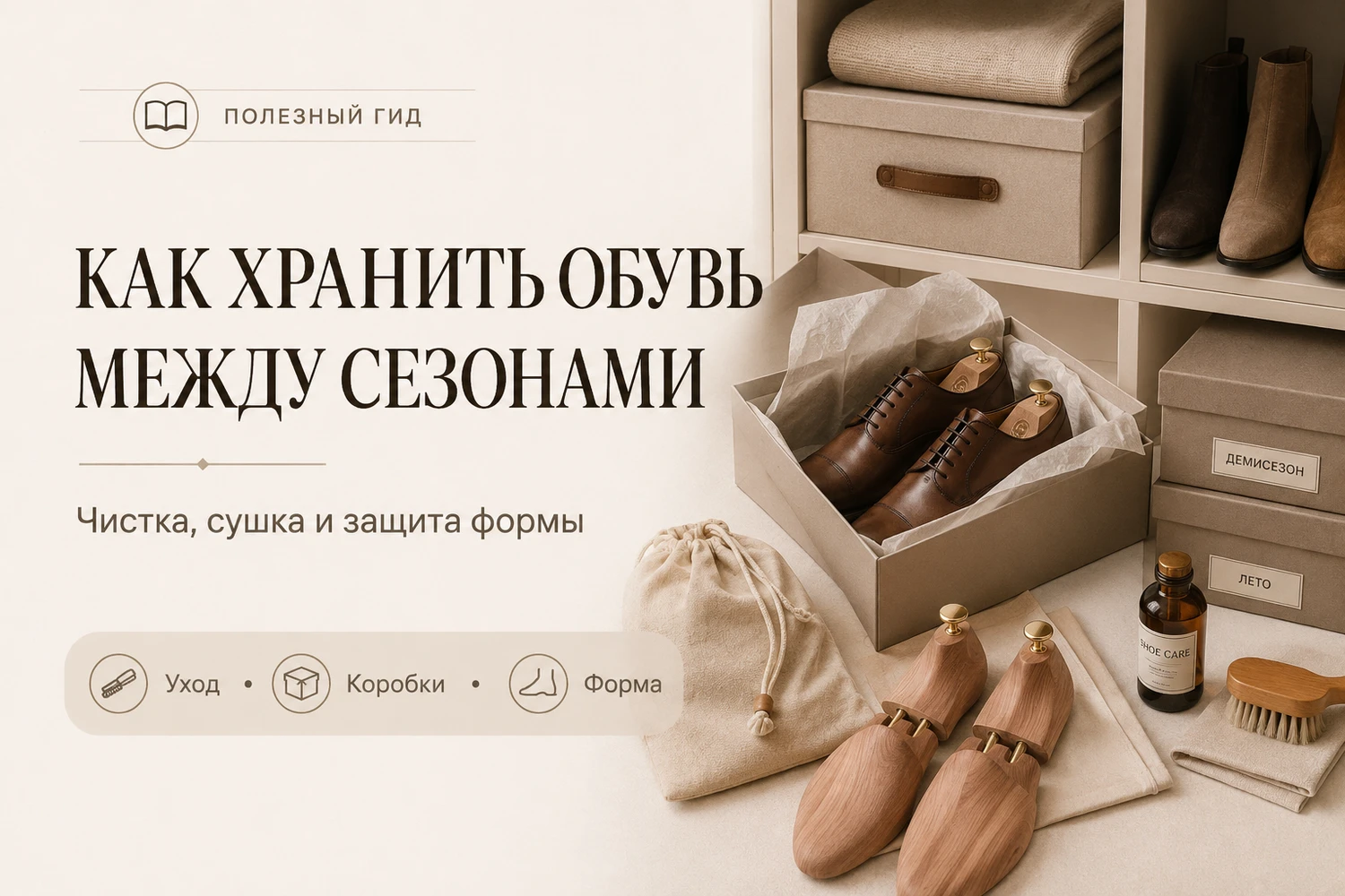 Как правильно подготовить обувь к сезонному хранению