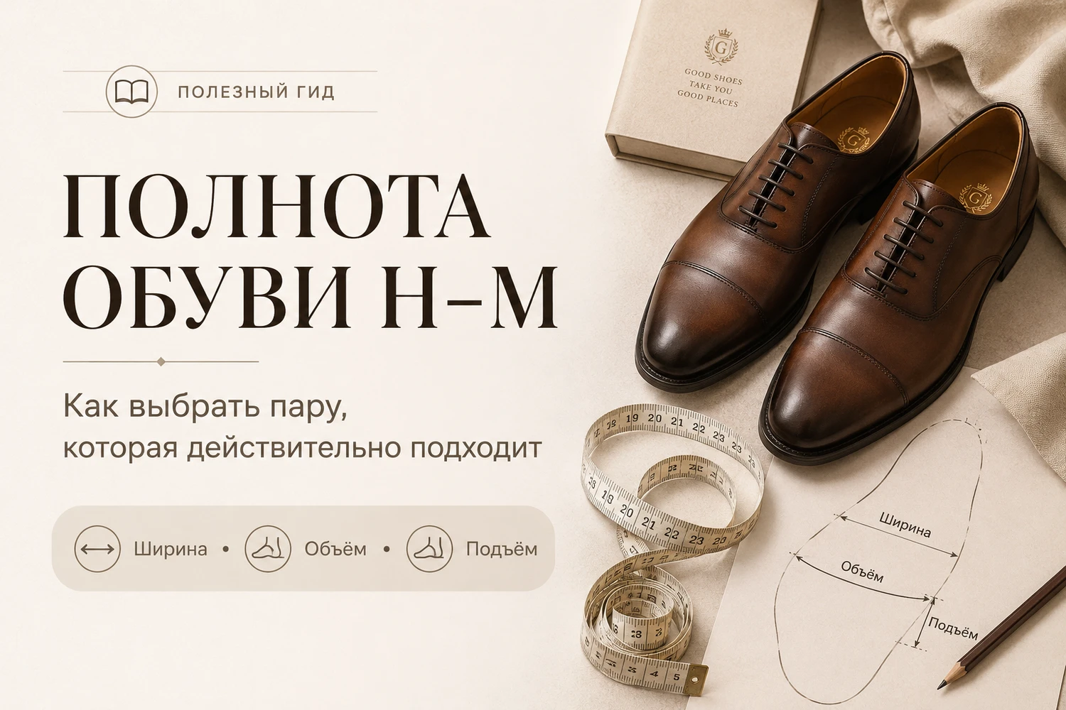 Полнота обуви H–M: что означают обозначения и как выбрать подходящую пару