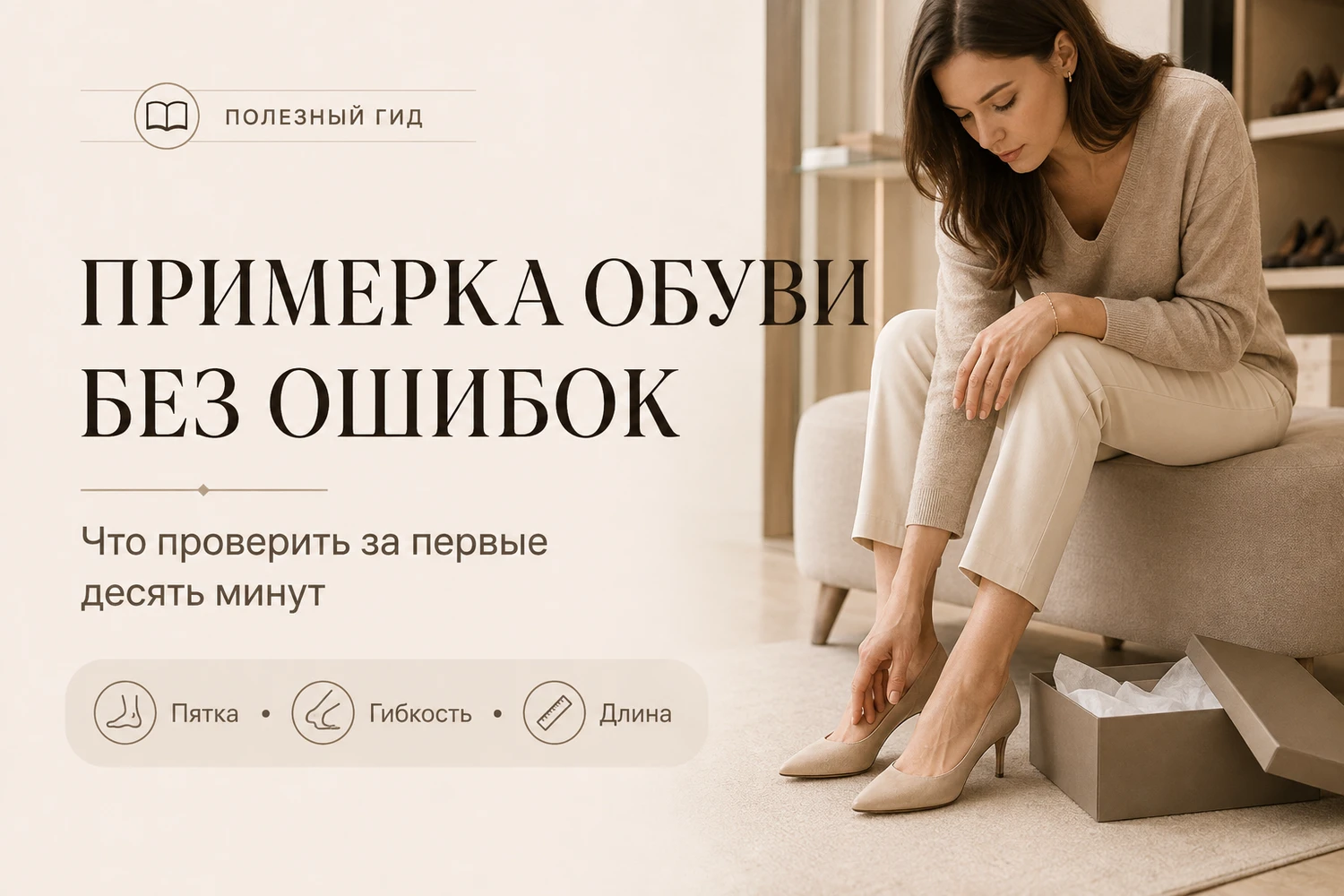 Примерка обуви без ошибок: что проверить за первые десять минут
