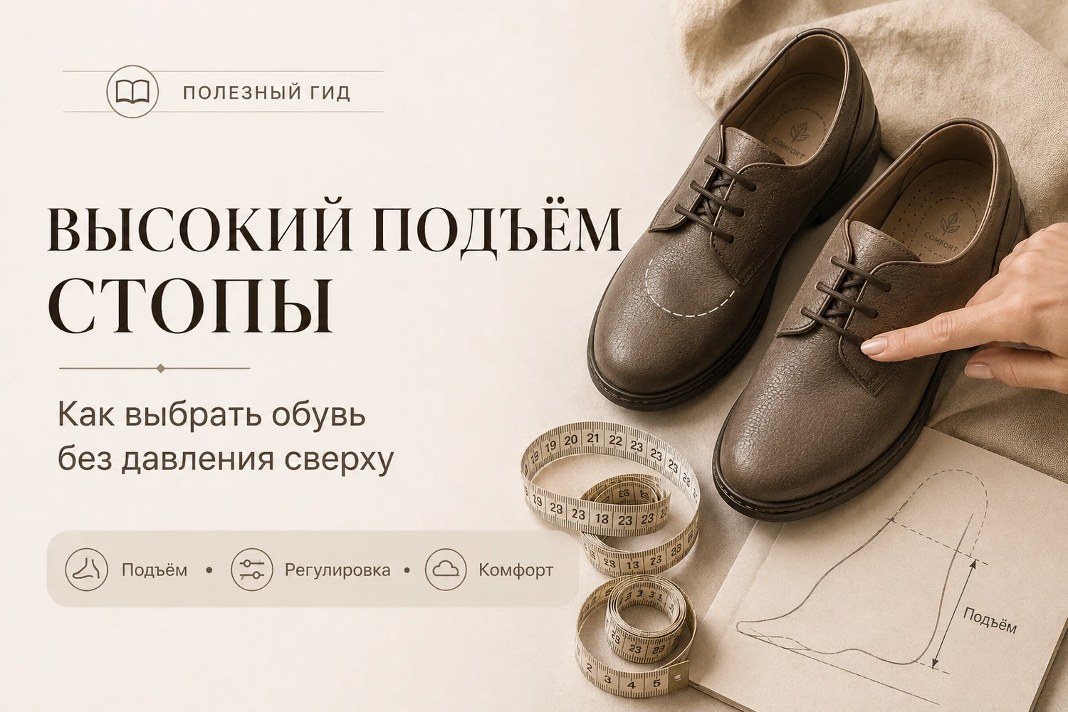 Как выбрать обувь для высокого подъёма стопы