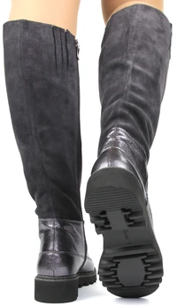 Женские серо-коричневые сапоги Balex (Байка)