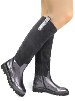 Женские серо-коричневые сапоги Balex (Байка)