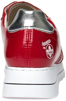 Женские красные кроссовки Rieker