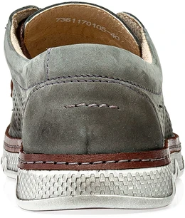 Мужские серо-коричневые полуботинки Shoiberg