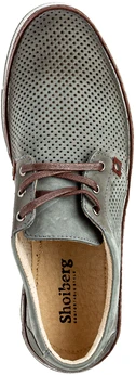 Мужские серо-коричневые полуботинки Shoiberg