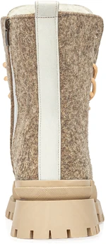 Женские бежевые ботинки Shoiberg (Натуральная шерсть)