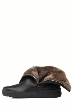 Женские черные полусапоги Romer (Натуральный мех)