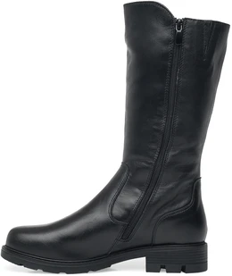 Женские черные полусапоги ALEXIA LEVINI (Натуральный мех)