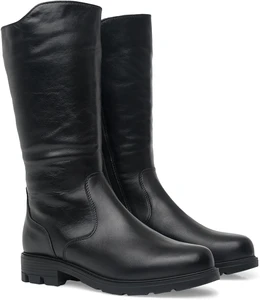 Женские черные полусапоги ALEXIA LEVINI (Натуральный мех)