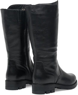 Женские черные полусапоги ALEXIA LEVINI (Натуральный мех)