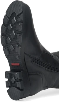 Женские черные полусапоги ALEXIA LEVINI (Натуральный мех)