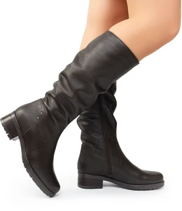 Женские коричневые сапоги Janita (Натуральный мех)