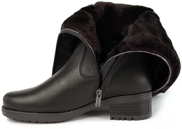 Женские коричневые сапоги Janita (Натуральный мех)