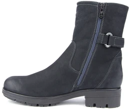 Женские синие ботинки Francesco Donni (Натуральный мех)