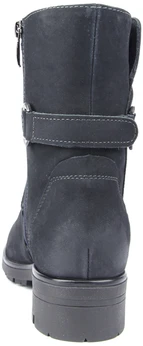 Женские синие ботинки Francesco Donni (Натуральный мех)