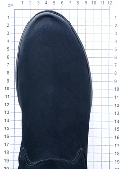 Женские синие ботинки Francesco Donni (Натуральный мех)