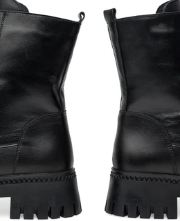 Женские черные ботинки ALEXIA LEVINI (Натуральная шерсть)