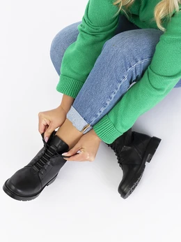 Женские черные ботинки Baden (Байка)