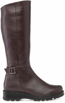 Женские фиолетовые сапоги Janita (Натуральный мех)