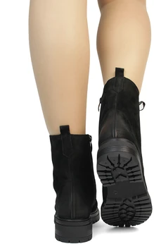 Женские черные ботинки Francesco Donni (Натуральная шерсть)