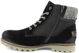 Женские черные ботинки Remonte (Натуральная шерсть)