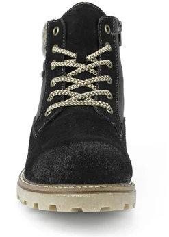 Женские черные ботинки Remonte (Натуральная шерсть)