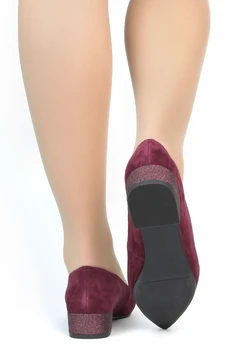 Женские бордовые туфли Bludo