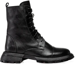 Женские черные ботинки Shoiberg (Натуральная шерсть)