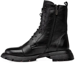 Женские черные ботинки Shoiberg (Натуральная шерсть)