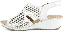 Женские белые босоножки Dakkem