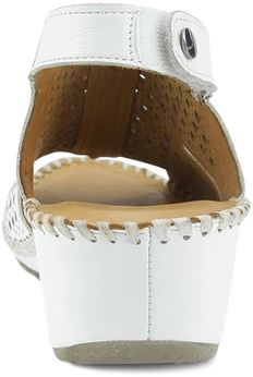 Женские белые босоножки Dakkem