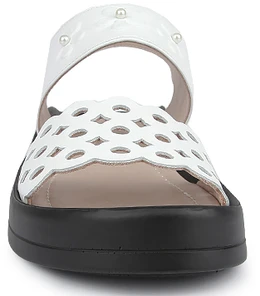 Женские белые босоножки Dakkem