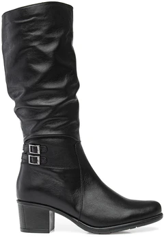 Женские черные сапоги Janita (Байка)