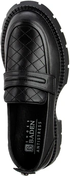 Женские черные лоферы Baden