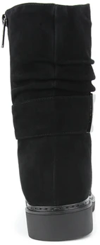 Женские черные ботинки Bludo (Натуральный мех)