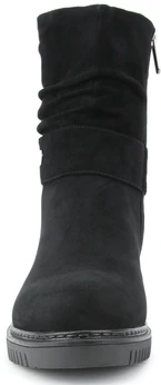 Женские черные ботинки Bludo (Натуральный мех)