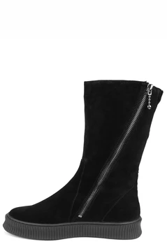 Женские черные полусапоги Balex (Натуральный мех)