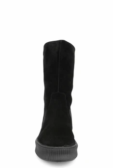 Женские черные полусапоги Balex (Натуральный мех)