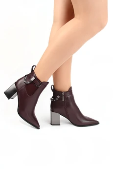 Женские бордовые ботильоны Calipso (Байка)