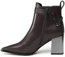 Женские бордовые ботильоны Calipso (Байка)