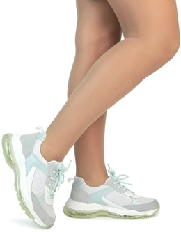 Женские серо-коричневые кроссовки Baden