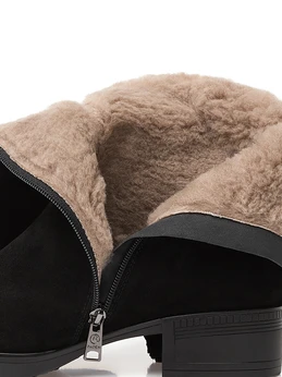 Женские черные сапоги Baden (Натуральная шерсть)