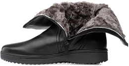 Женские черные полусапоги Romer (Натуральный мех)