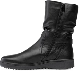 Женские черные полусапоги Romer (Натуральный мех)