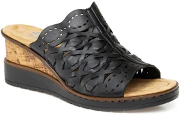 Женские черные сабо Rieker