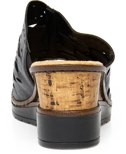 Женские черные сабо Rieker