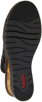 Женские черные сабо Rieker