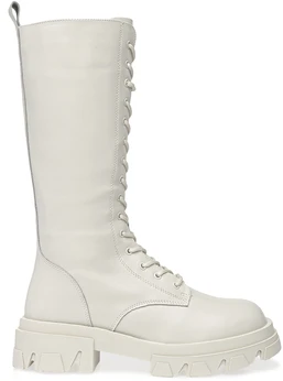 Женские бежевые сапоги Baden (Еврошерсть)