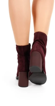 Женские бордовые ботильоны Calipso (Байка)