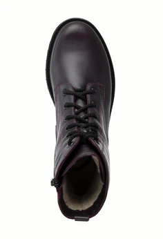 Женские фиолетовые ботинки Francesco Donni (Натуральная шерсть)